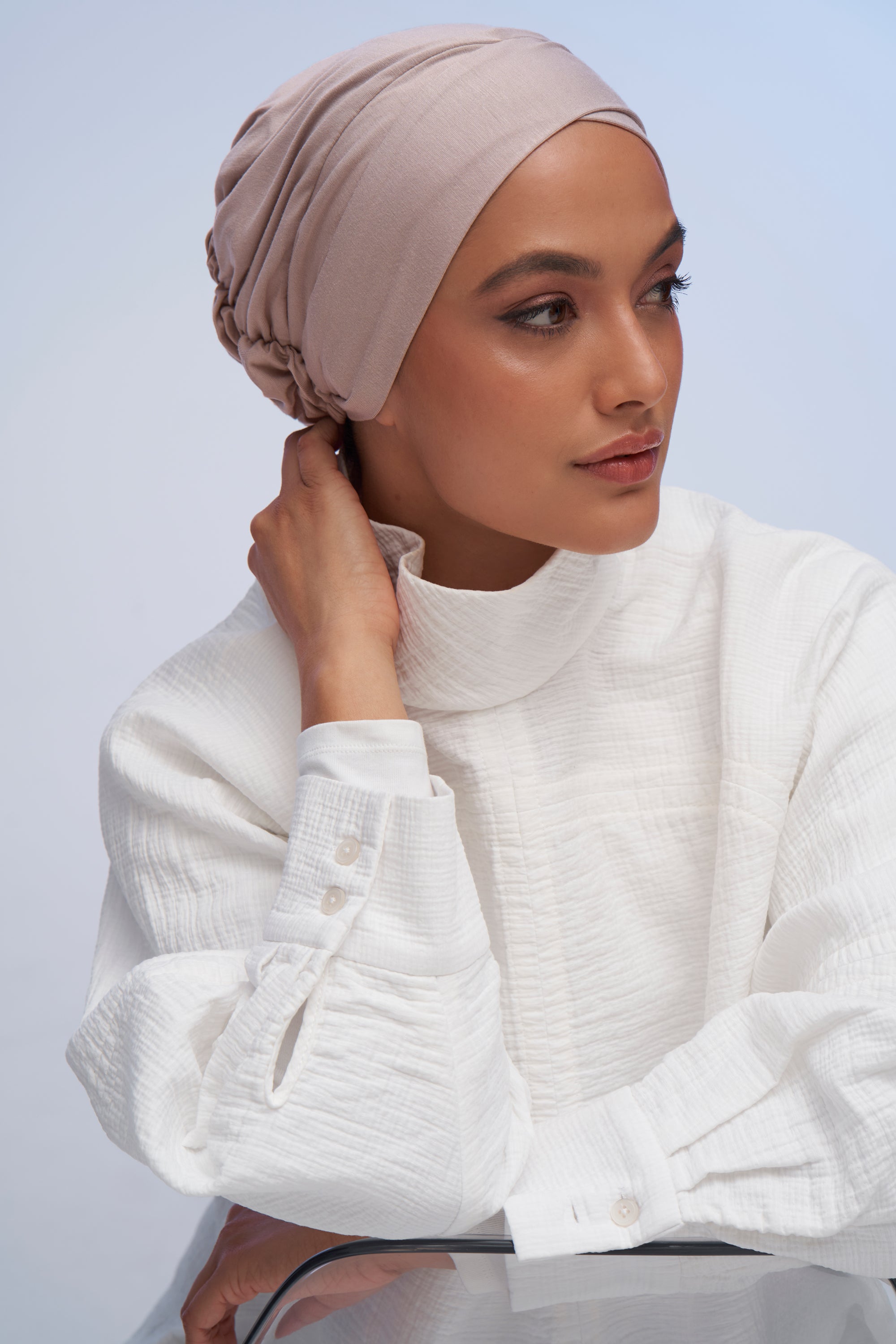 Haute Hijab Cross-Front Tech Underscarf Black